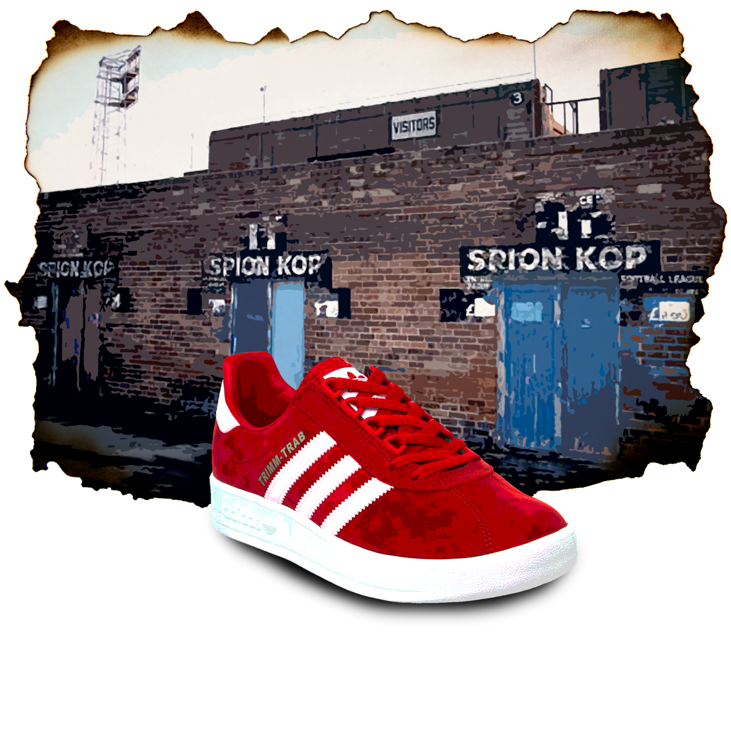 When Saturday Comes Tee - Navy/Red