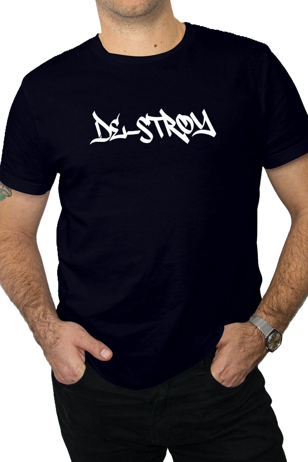 Classic De-Stroy Tee - Navy