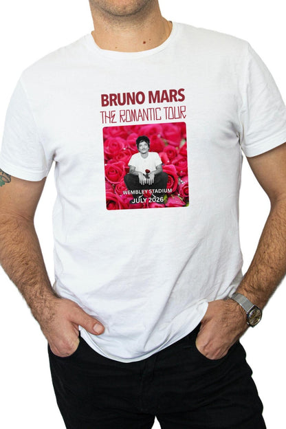 Bruno Mars The Romantic Tour T-Shirt - London Wembley 2026 Unisex