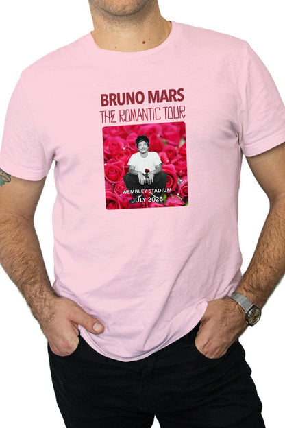 Bruno Mars The Romantic Tour T-Shirt - London Wembley 2026 Unisex