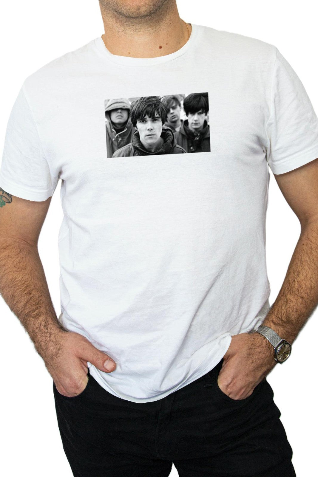 The Stone Roses Band Pic Portrait T-Shirt