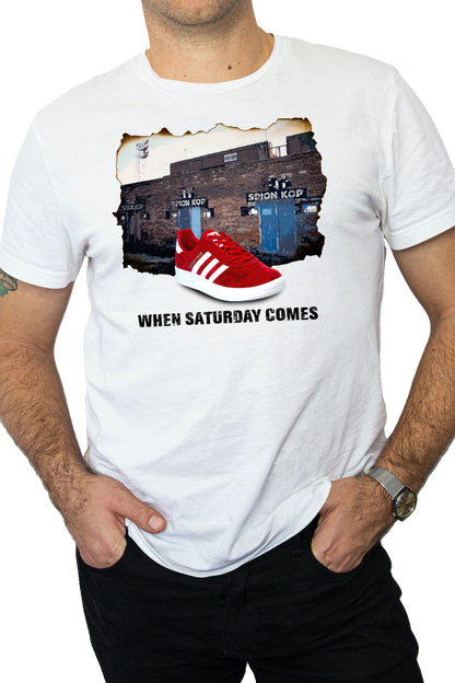 When Saturday Comes Tee - White/Grey