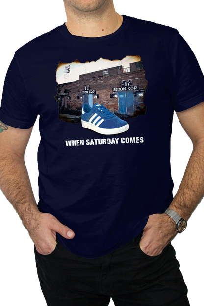 When Saturday Comes Tee - Navy/Sky