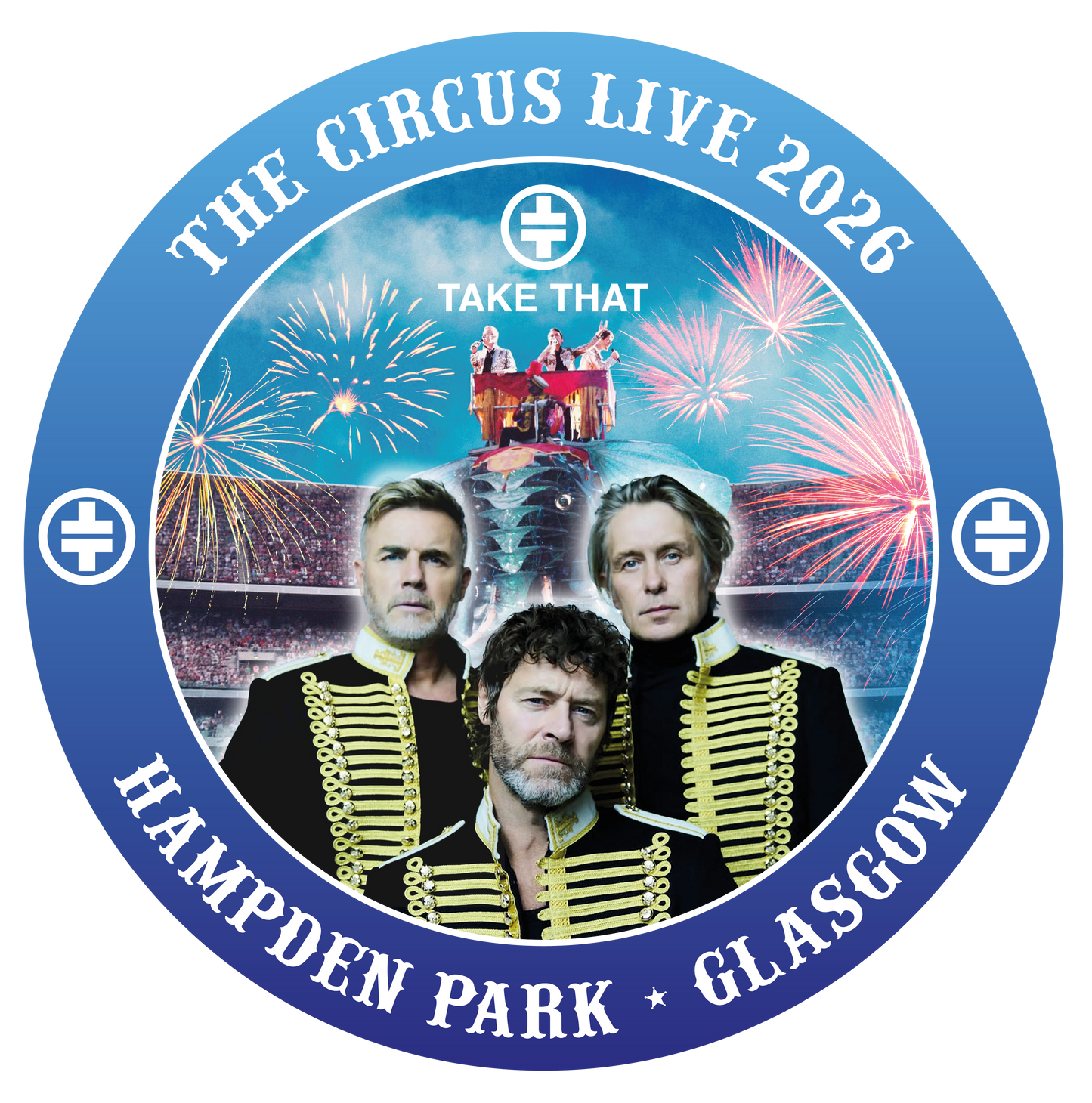 Take That Circus Tour Glasgow Hampden Park Unisex T-Shirt