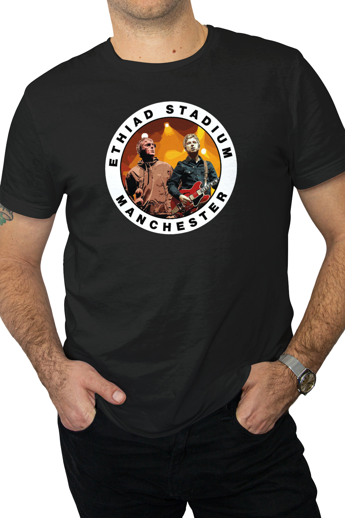 Oasis Live 27 Manchester Ethiad Stadium Tour T-Shirt