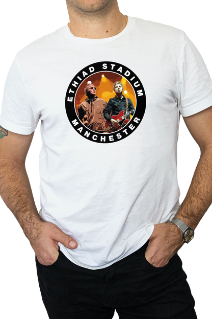Oasis Live 27 Manchester Ethiad Stadium Tour T-Shirt