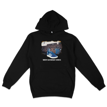 When Saturday Comes Hoodie - Black/Blue