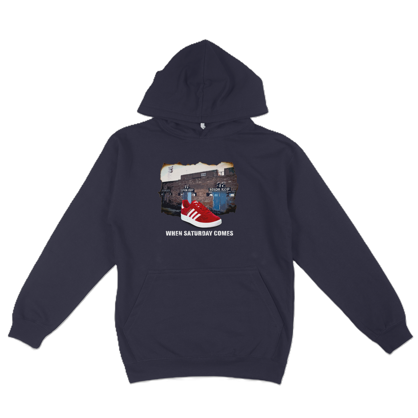 When Saturday Comes Hoodie - Navy/Red