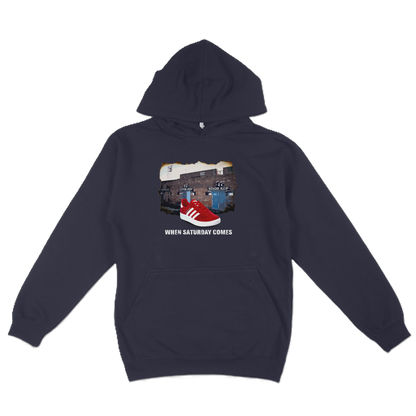 When Saturday Comes Hoodie - Navy/Red