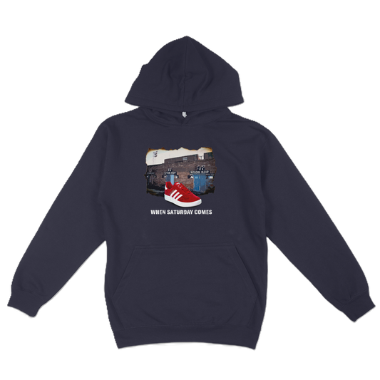 When Saturday Comes Hoodie - Navy/Red