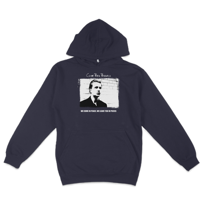 "We Come In Peace" Hoodie - Navy