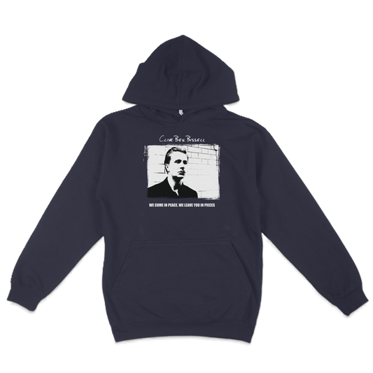 "We Come In Peace" Hoodie - Navy