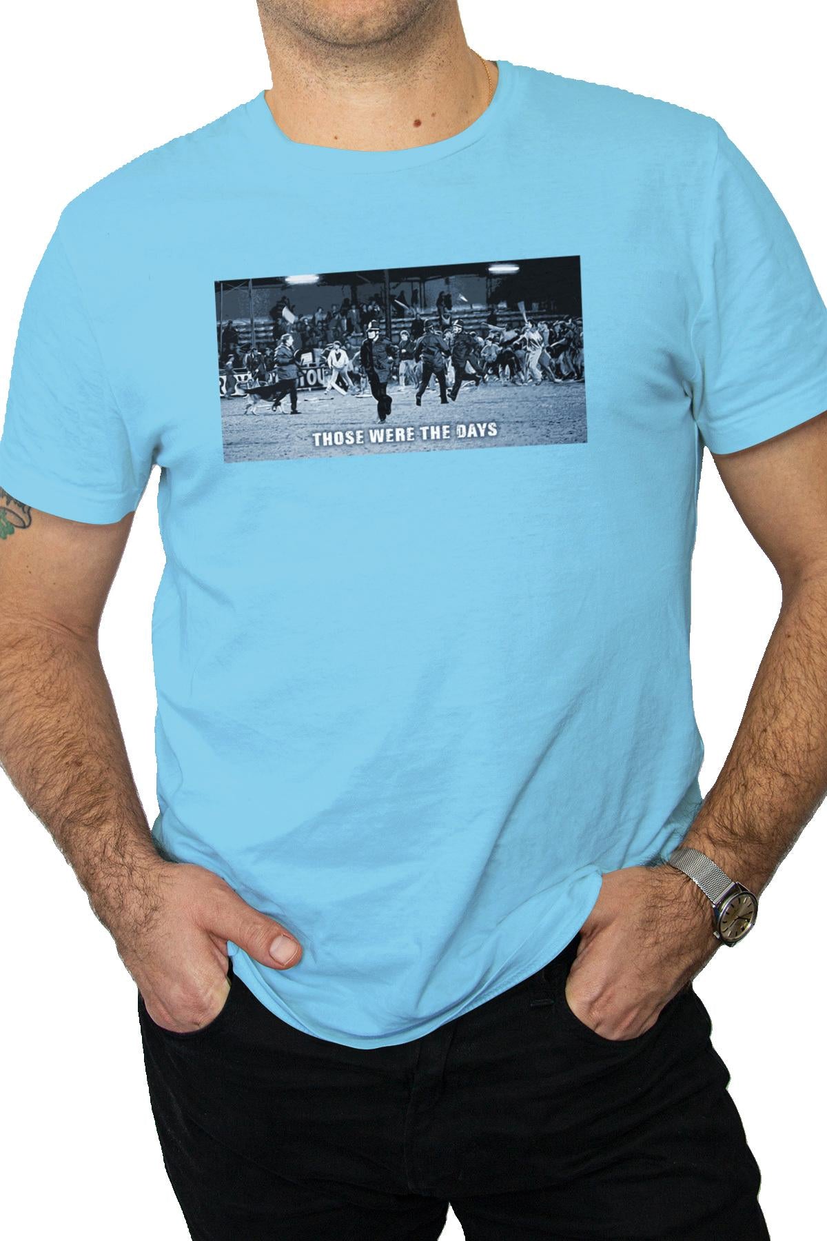 "Those Were The Days" Tee - Navy/Sky