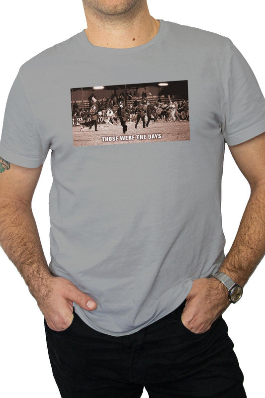 "Those were The Days" Tee - White/Grey/Sepia