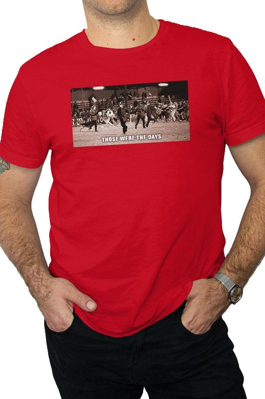 "Those were The Days" Tee - Black/Red/Sepia