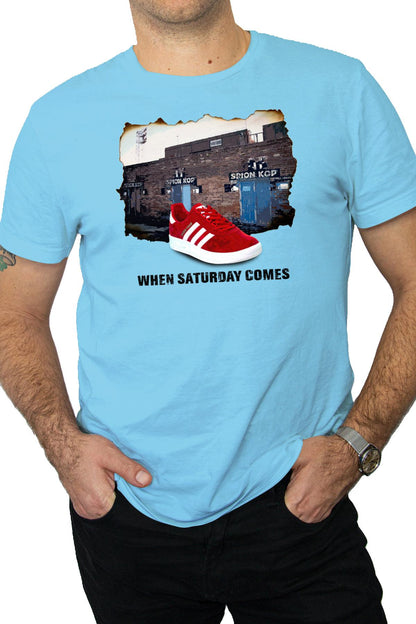 When Saturday Comes Tee - Black/Sky