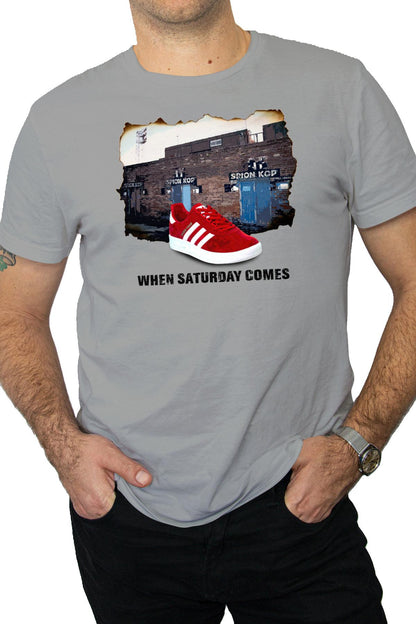 When Saturday Comes Tee - White/Grey
