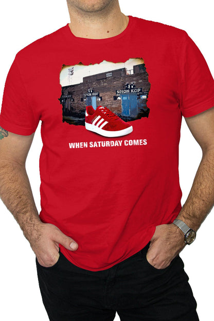 When Saturday Comes Tee - Navy/Red
