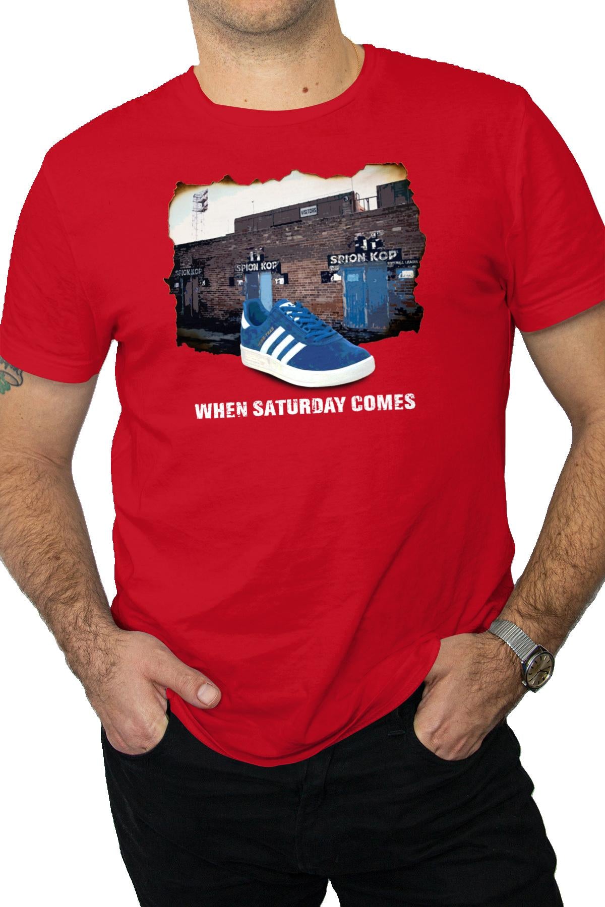 When Saturday Comes Tee -Black/Red