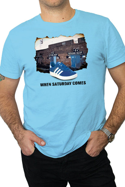 When Saturday Comes Tee - Navy/Sky