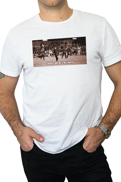 "Those were The Days" Tee - White/Grey/Sepia